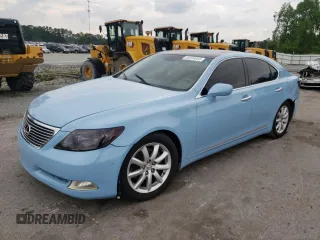 2007 Lexus LS 460 with VIN JTHBL46F675035124, listed as a Copart auction lot 54334835 with 155,919 mi miles and Salvage title. Bid and sale history available at DreamBid. Image 1.