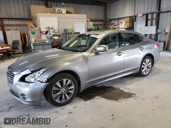 2013 Infiniti M37 with VIN JN1BY1AR2DM602789, listed as a Copart auction lot 68795164 with 122,533 mi miles and Salvage Title. Bid and sale history available at carsss.com. Image 1.