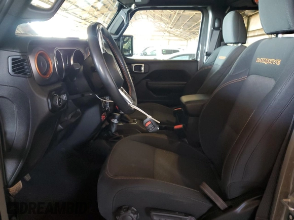 2021 Jeep Gladiator Mojave with VIN 1C6JJTEGXML578689, listed as a Copart auction lot 50563015 with 36,555 mi miles and Salvage Title. Bid and sale history available at DreamBid. Image 7.