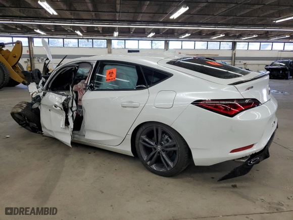 2025 Acura Integra w/A-Spec Package with VIN 19UDE4H39SA010775, listed as a Copart auction lot 46504005 with 0 mi miles and Salvage Title. Bid and sale history available at carsss.com. Image 2.
