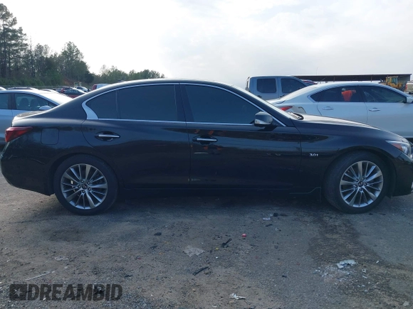 2019 Infiniti Q50 3.0t LUXE with VIN JN1EV7APXKM541986, listed as a IAAI auction lot 41571394 with 37,304 mi miles. Bid and sale history available at carsss.com. Image 13.