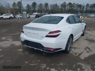 2025 Genesis G70 2.5T with VIN KMTG34SC5SU153586, listed as a IAAI auction lot 41812509 with 7,542 mi miles. Bid and sale history available at carsss.com. Image 4.