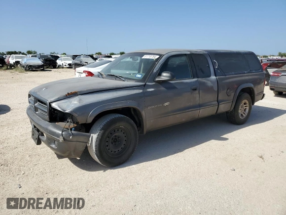 2002 Dodge Dakota with VIN 1B7GL12X32S716758, listed as a Copart auction lot 61710754 with 265,494 mi miles and Salvage Title. Bid and sale history available at carsss.com. Image 1.