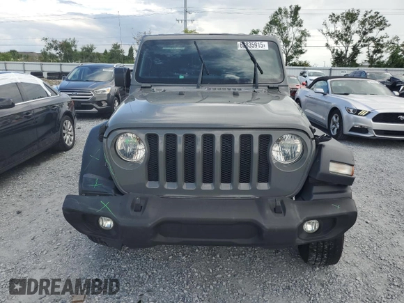 2019 Jeep Wrangler Unlimited Sport S with VIN 1C4HJXDG3KW583521, listed as a Copart auction lot 62835915 with 115,292 mi miles and Salvage title. Bid and sale history available at DreamBid. Image 5.