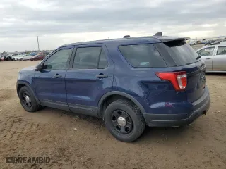 2019 Ford Police Interceptor Utility with VIN 1FM5K8AR2KGA31557, listed as a Copart auction lot 41376395 with 129,717 mi miles and Salvage Title. Bid and sale history available at carsss.com. Image 2.