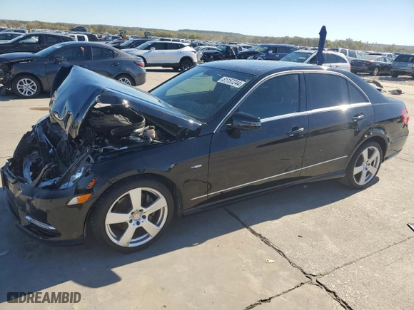 2012 Mercedes-Benz E-Class E 350 Luxury with VIN WDDHF5KB6CA597866, listed as a Copart auction lot 81157244 with 90,396 mi miles and Salvage Title. Bid and sale history available at carsss.com. Image 1.