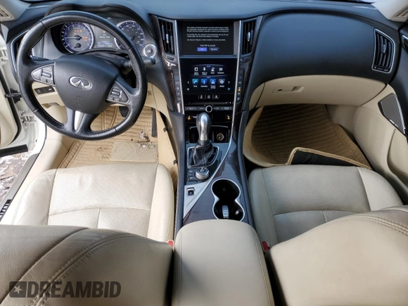 2017 Infiniti Q50 3.0t Sport with VIN JN1EV7AR4HM840237, listed as a Copart auction lot 44430465 with 79,876 mi miles and Clean Title. Bid and sale history available at carsss.com. Image 8.
