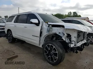 2024 Chevrolet Suburban RST with VIN 1GNSKEKD9RR356205, listed as a Copart auction lot 56562055 with 7,283 mi miles and Salvage title. Bid and sale history available at DreamBid. Image 4.