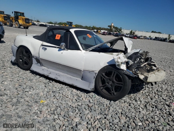 1992 Mazda MX-5 Miata with VIN JM1NA3513N0315663, listed as a Copart auction lot 47351805 with 222,222 mi miles and Salvage Title. Bid and sale history available at carsss.com. Image 4.