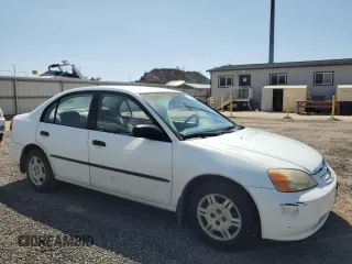 2001 Honda Civic DX with VIN 2HGES16291H533834, listed as a Copart auction lot 45401585 with 71,250 mi miles and Clean Title. Bid and sale history available at carsss.com. Image 4.