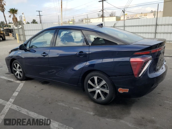 2019 Toyota Mirai with VIN JTDBVRBD7KA007376, listed as a Copart auction lot 86543454 with 27,724 mi miles and Salvage title. Bid and sale history available at DreamBid. Image 2.