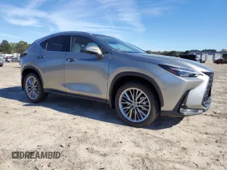 2025 Lexus NX with VIN JTJHGCEZ4S5010282, listed as a Copart auction lot 79807514 with 435 mi miles and Salvage Title. Bid and sale history available at carsss.com. Image 4.