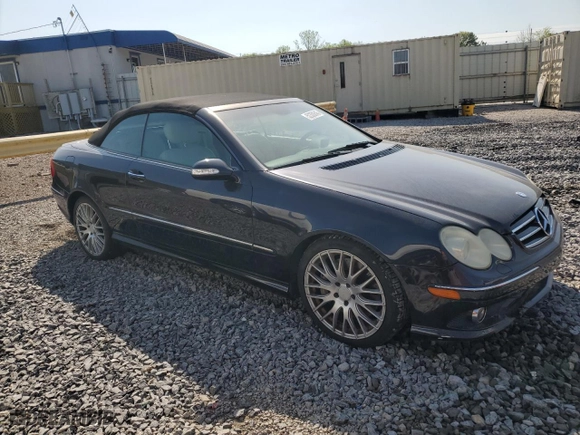 2008 Mercedes-Benz CLK-Class 5.5L with VIN WDBTK72FX8T093913, listed as a Copart auction lot 52350645 with 98,598 mi miles and Salvage Title. Bid and sale history available at carsss.com. Image 4.