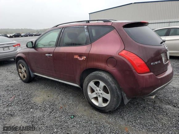 2005 Nissan Murano SL with VIN JN8AZ08T55W321467, listed as a Copart auction lot 71880514 with 127,320 mi miles and Salvage Title. Bid and sale history available at carsss.com. Image 2.