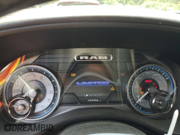 2020 Ram 1500 Limited with VIN 1C6SRFHT2LN138508, listed as a Copart auction lot 59583025 with 101,956 mi miles and Salvage title. Bid and sale history available at DreamBid. Image 9.