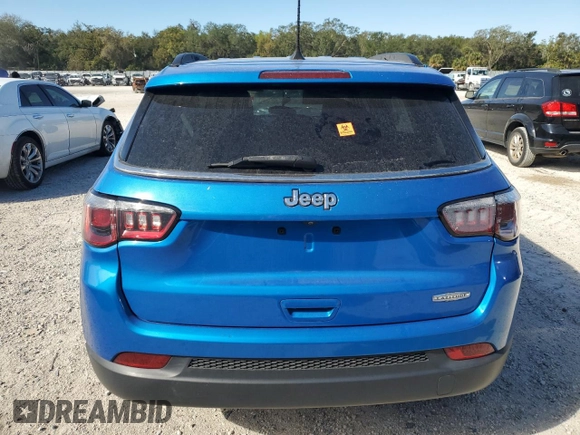 2019 Jeep Compass Altitude with VIN 3C4NJCBB0KT820023, listed as a Copart auction lot 87599455 with 53,231 mi miles and Non Repairable. Bid and sale history available at carsss.com. Image 6.
