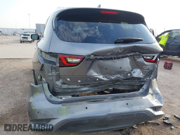 2020 Infiniti QX60 Luxe with VIN 5N1DL0MN5LC513550, listed as a IAAI auction lot 41676777 with 78,534 mi miles and . Bid and sale history available at DreamBid. Image 6.