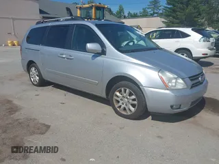 2006 Kia Sedona LX with VIN KNDMB233466031349, listed as a IAAI auction lot 42627431 with 203,769 mi miles and . Bid and sale history available at DreamBid. Image 1.
