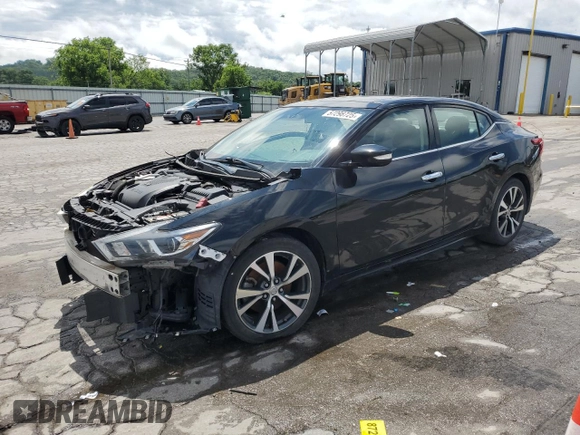 2017 Nissan Maxima SL with VIN 1N4AA6AP4HC424958, listed as a Copart auction lot 57298725 with 127,485 mi miles and Salvage title. Bid and sale history available at DreamBid. Image 1.
