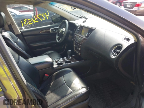 2015 Nissan Pathfinder Platinum with VIN 5N1AR2MM4FC603779, listed as a IAAI auction lot 42731531 with 103,385 mi miles and . Bid and sale history available at DreamBid. Image 5.