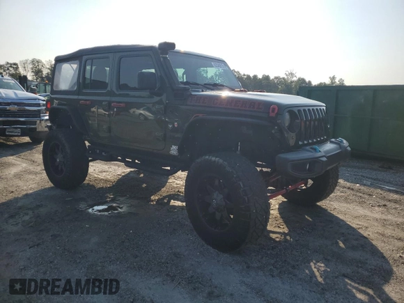 2021 Jeep Wrangler Unlimited Sport S with VIN 1C4HJXDG1MW819912, listed as a Copart auction lot 62340915 with 46,243 mi miles and Salvage title. Bid and sale history available at DreamBid. Image 4.
