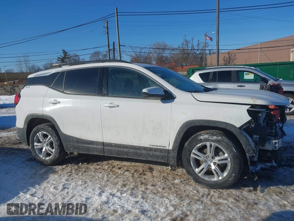 2020 GMC Terrain SLE with VIN 3GKALMEV8LL201910, listed as a IAAI auction lot 41650442 with 55,087 mi miles. Bid and sale history available at carsss.com. Image 13.