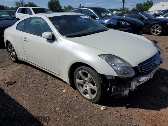 2005 Infiniti G35 Coupe with VIN JNKCV54E15M420463, listed as a Copart auction lot 67860024 with 0 mi miles and Salvage Title. Bid and sale history available at carsss.com. Image 4.