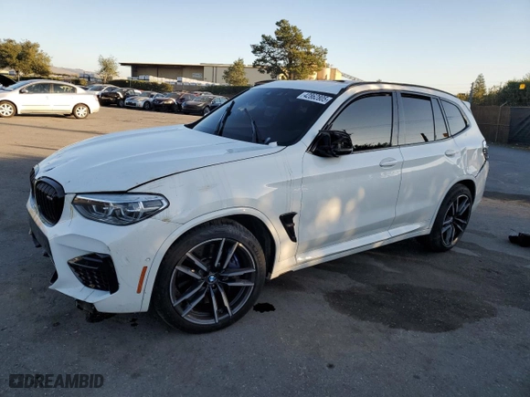 2020 BMW X3 M Competition with VIN 5YMTS0C01LLT10073, listed as a Copart auction lot 42862805 with NaN miles and Salvage Title. Bid and sale history available at carsss.com. Image 1.