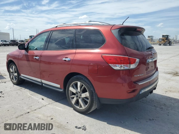 2014 Nissan Pathfinder Platinum with VIN 5N1AR2MM1EC688417, listed as a Copart auction lot 66330205 with 248,615 mi miles and Clean title. Bid and sale history available at DreamBid. Image 2.