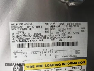 2023 Lincoln Navigator Reserve z VIN 5LMJJ3LG4PEL12405, wystawiony jako IAAI lot #42275219 z przebiegiem 55 394 mil mil oraz . Historia ofert i sprzedaży dostępna na DreamBid. Obrazek 9.