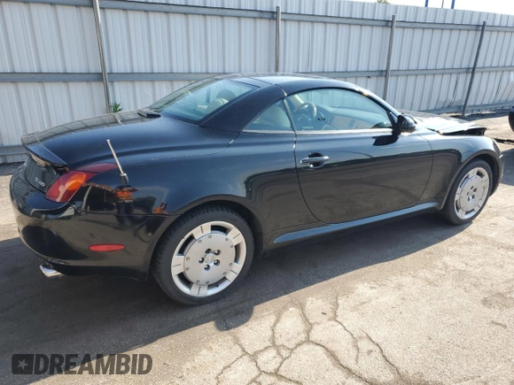 2002 Lexus SC 430 with VIN JTHFN48Y320002422, listed as a Copart auction lot 57104945 with 147,745 mi miles and Clean Title. Bid and sale history available at DreamBid. Image 3.