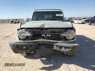 2023 Ford Bronco with VIN 1FMDE5DH3PLA99174, listed as a Copart auction lot 43854195 with 15,537 mi miles and Salvage Title. Bid and sale history available at carsss.com. Image 5.