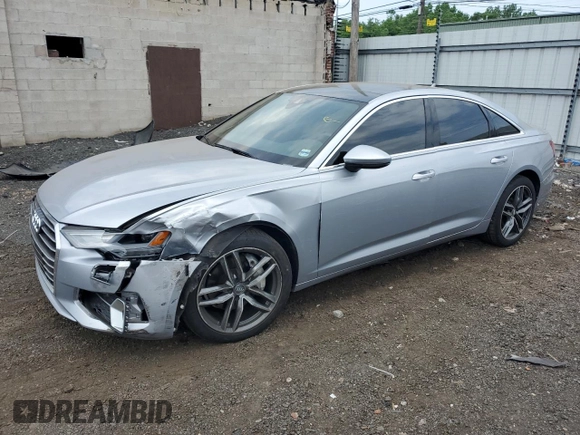 2019 Audi A6 Premium with VIN WAUD8AF24KN129211, listed as a Copart auction lot 59835875 with 56,105 mi miles and Salvage title. Bid and sale history available at DreamBid. Image 1.