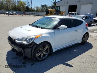 2015 Hyundai Veloster Turbo with VIN KMHTC6AE6FU238983, listed as a Copart auction lot 49506085 with 122,909 mi miles and Salvage title. Bid and sale history available at DreamBid. Image 1.