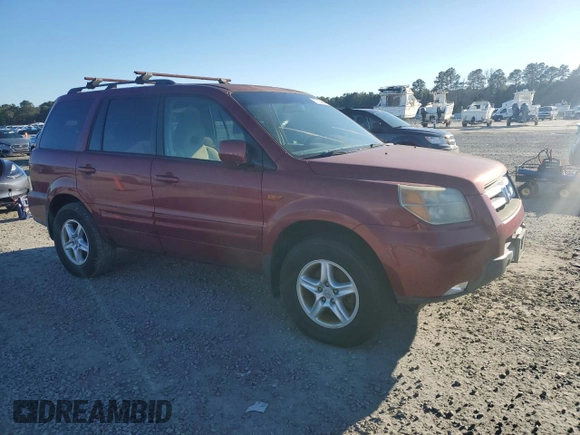 2006 Honda Pilot EX with VIN 5FNYF28476B006649, listed as a Copart auction lot 87133434 with 168,190 mi miles and Clean Title. Bid and sale history available at DreamBid. Image 4.