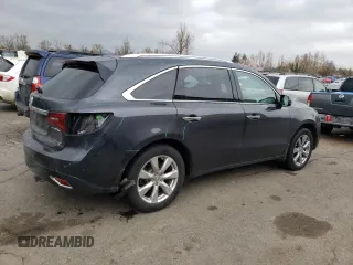 2016 Acura MDX w/Advance with VIN 5FRYD4H97GB041267, listed as a Copart auction lot 48499345 with 74,992 mi miles and Salvage Title. Bid and sale history available at carsss.com. Image 3.