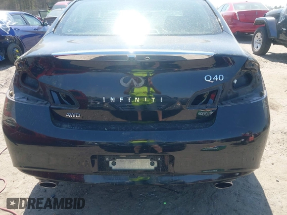 2015 Infiniti Q40 with VIN JN1CV6AR9FM521804, listed as a IAAI auction lot 41910078 with 51,683 mi miles. Bid and sale history available at carsss.com. Image 18.