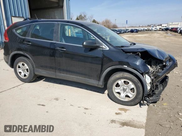 2013 Honda CR-V LX with VIN 2HKRM3H37DH501360, listed as a Copart auction lot 48679215 with 125,071 mi miles and Salvage Title. Bid and sale history available at carsss.com. Image 4.