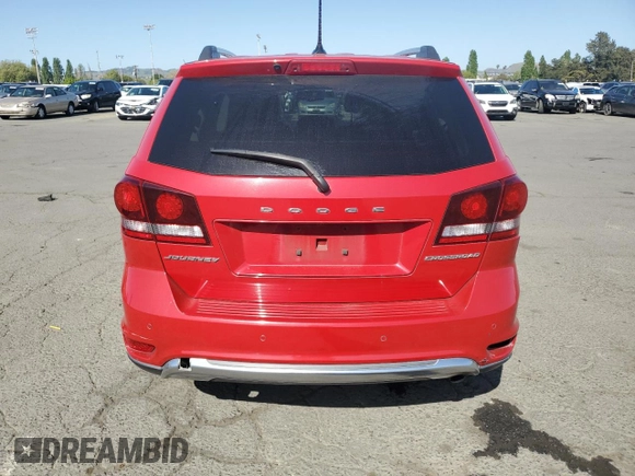 2015 Dodge Journey Crossroad with VIN 3C4PDCGB8FT595428, listed as a Copart auction lot 54228895 with 183,502 mi miles and Clean Title. Bid and sale history available at DreamBid. Image 6.