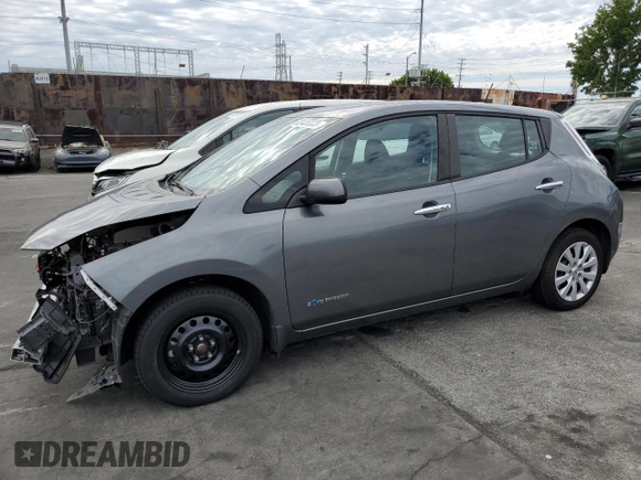 2017 Nissan LEAF SL with VIN 1N4BZ0CPXHC310325, listed as a Copart auction lot 63435333 with 37,787 mi miles. Bid and sale history available at carsss.com. Image 1.