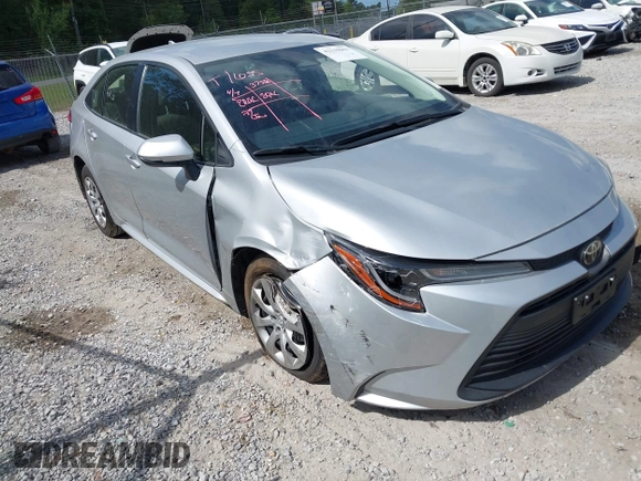 2023 Toyota Corolla LE with VIN JTDB4MEE7P3010297, listed as a IAAI auction lot 42119061 with 51,505 mi miles. Bid and sale history available at carsss.com. Image 1.