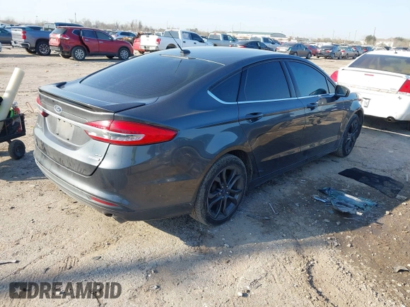 2018 Ford Fusion SE with VIN 3FA6P0HD0JR158536, listed as a IAAI auction lot 41695179 with 114,815 mi miles. Bid and sale history available at carsss.com. Image 4.