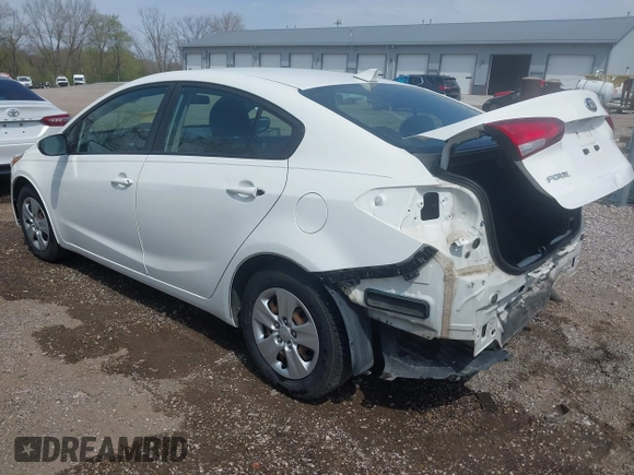 2017 Kia Forte LX with VIN 3KPFK4A76HE111114, listed as a IAAI auction lot 42010385 with 198,304 mi miles. Bid and sale history available at carsss.com. Image 3.