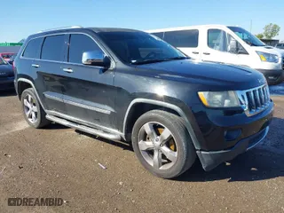 2011 Jeep Grand Cherokee Overland with VIN 1J4RR6GT4BC536445, listed as a IAAI auction lot 41102722 with 161,968 mi miles. Bid and sale history available at carsss.com. Image 1.