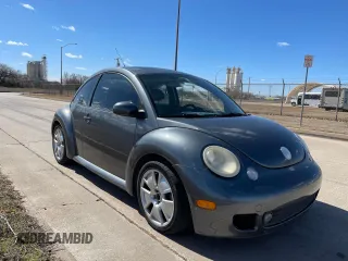 2003 Volkswagen New Beetle Coupe S with VIN 3VWFE21C73M414648, listed as a Copart auction lot 48003495 with 163,317 mi miles and Clean Title. Bid and sale history available at carsss.com. Image 1.