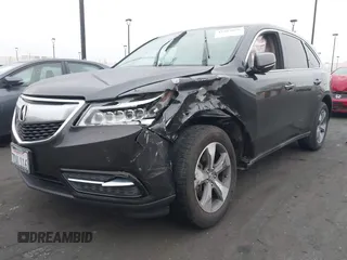 2014 Acura MDX with VIN 5FRYD3H27EB009798, listed as a IAAI auction lot 41884852 with 124,318 mi miles. Bid and sale history available at carsss.com. Image 6.