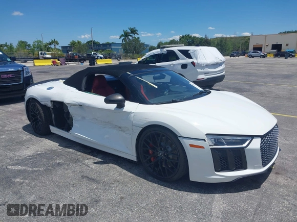 2017 Audi R8 z VIN WUAVACFX0H7903232, wystawiony jako IAAI lot #42247728 z przebiegiem 74 755 mil mil oraz . Historia ofert i sprzedaży dostępna na DreamBid. Obrazek 1.