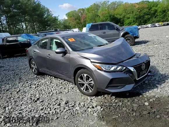 2021 Nissan Sentra SV z VIN 3N1AB8CV2MY214202, wystawiony jako Copart lot #54983485 z przebiegiem 73 898 mil mil oraz Szkoda całkowita • Salvage title. Historia ofert i sprzedaży dostępna na DreamBid. Obrazek 13.