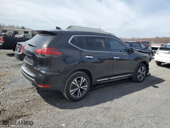 2017 Nissan Rogue SL with VIN 5N1AT2MV7HC741717, listed as a Copart auction lot 49799745 with 75,073 mi miles and Salvage Title. Bid and sale history available at carsss.com. Image 3.