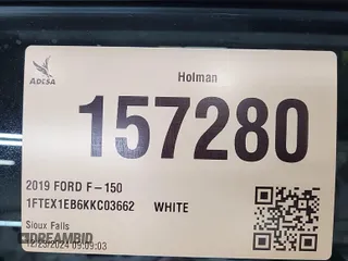 2019 Ford F-150 XL z VIN 1FTEX1EB6KKC03662, wystawiony jako IAAI lot #42566249 z przebiegiem 158 102 mil mil oraz . Historia ofert i sprzedaży dostępna na DreamBid. Obrazek 14.